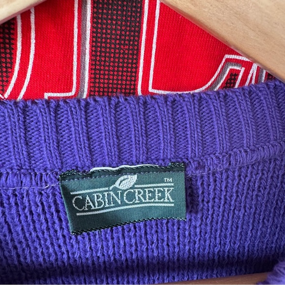 Cabin Creek Vintage Coogi Style Knitted Sweater Pullover Jumper Winter Preppy - Picture 6 of 9